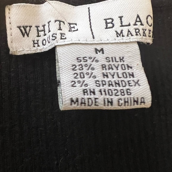 White House Black market knit shell with cross cross neckline - Picture 3 of 3